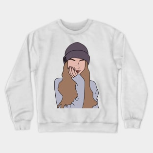 RELAXED GIRL BEANIE Crewneck Sweatshirt